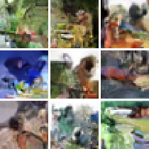 Images generated at various points between around 150k and 450k iterations