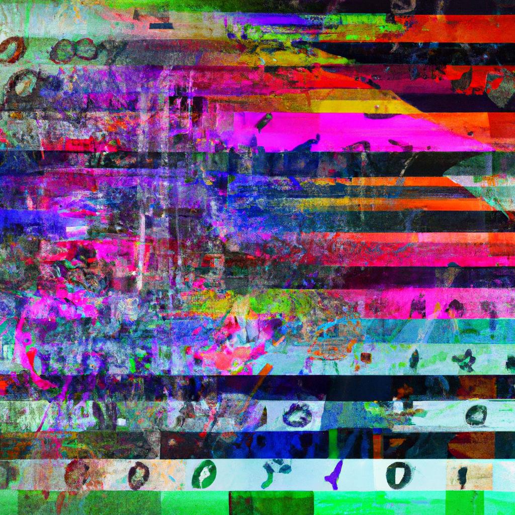 An abstract digital art painting of a macro instruction in computer science